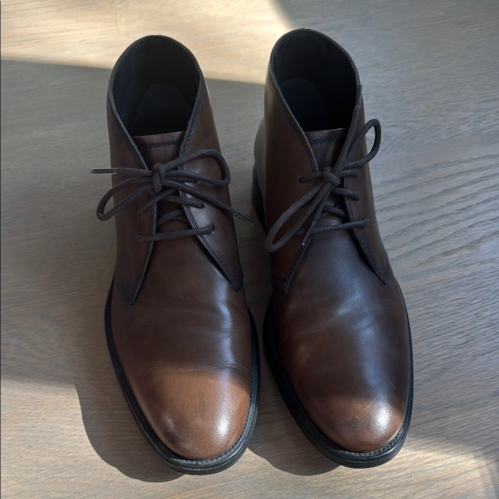 TOD’S Men's Brown Leather Ankle Boots